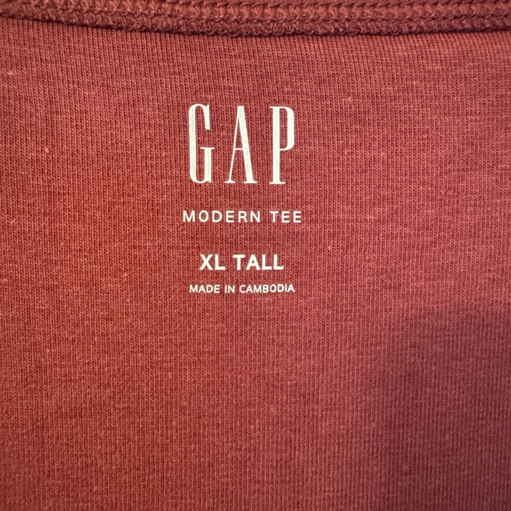 Bundle this! NWT GAP Modern Twist Front Sweetheart Tshirt XL Tall- Dry Rose Pink - Picture 4 of 5